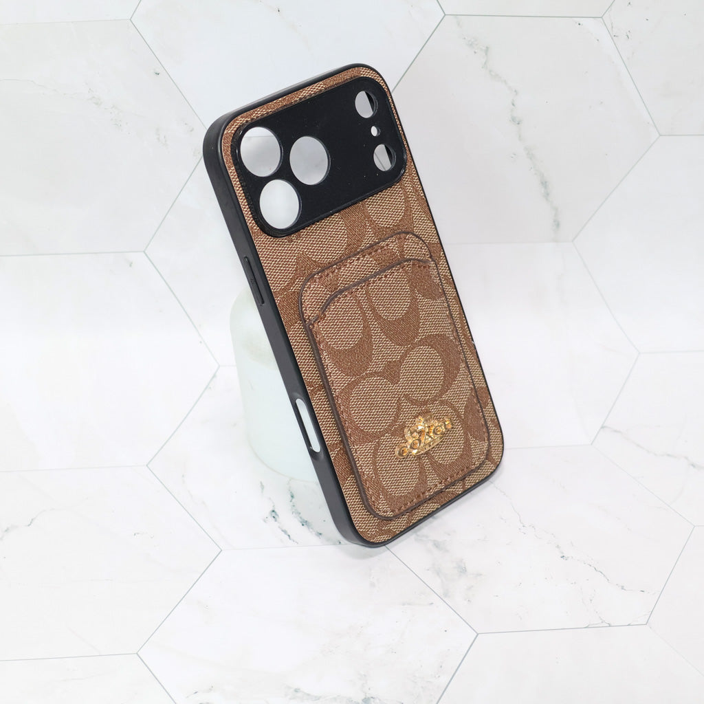 Coach Card Holder Phone Case For 12-17 / Pro / Pro Max for 12-pro