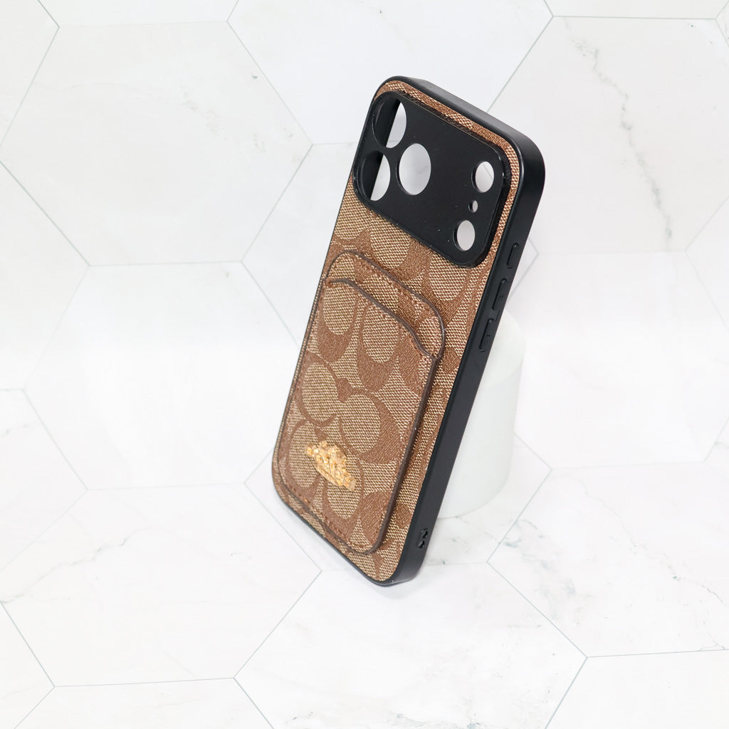 Coach Card Holder Phone Case For 12-17 / Pro / Pro Max for 12-pro