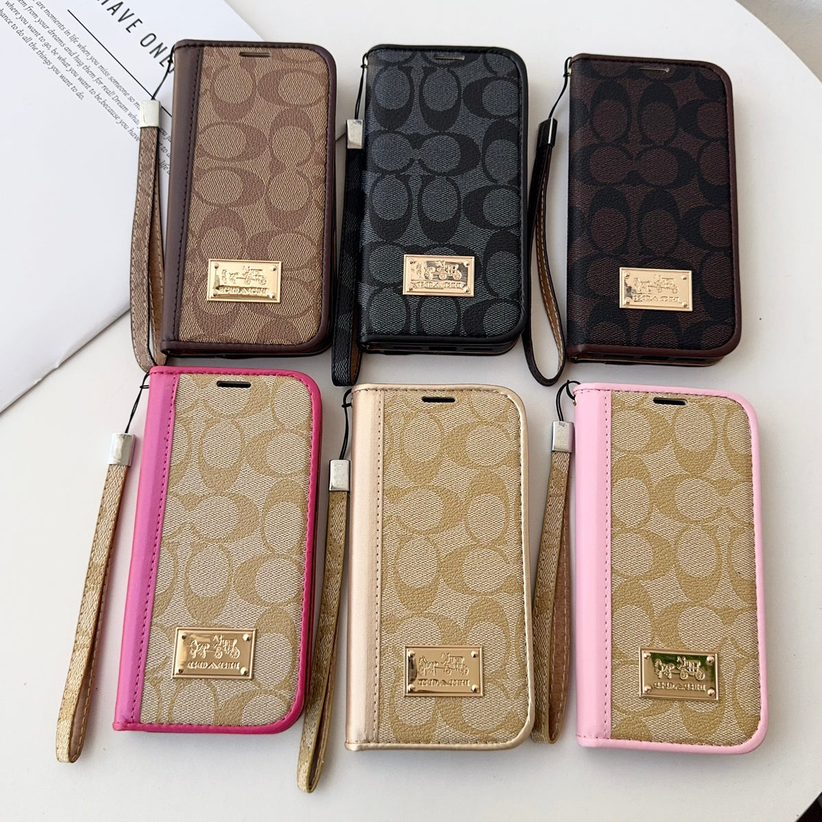 Coach Holster Wallet Case For iPhone 12-17 / Pro / Pro Max / Plus / Air