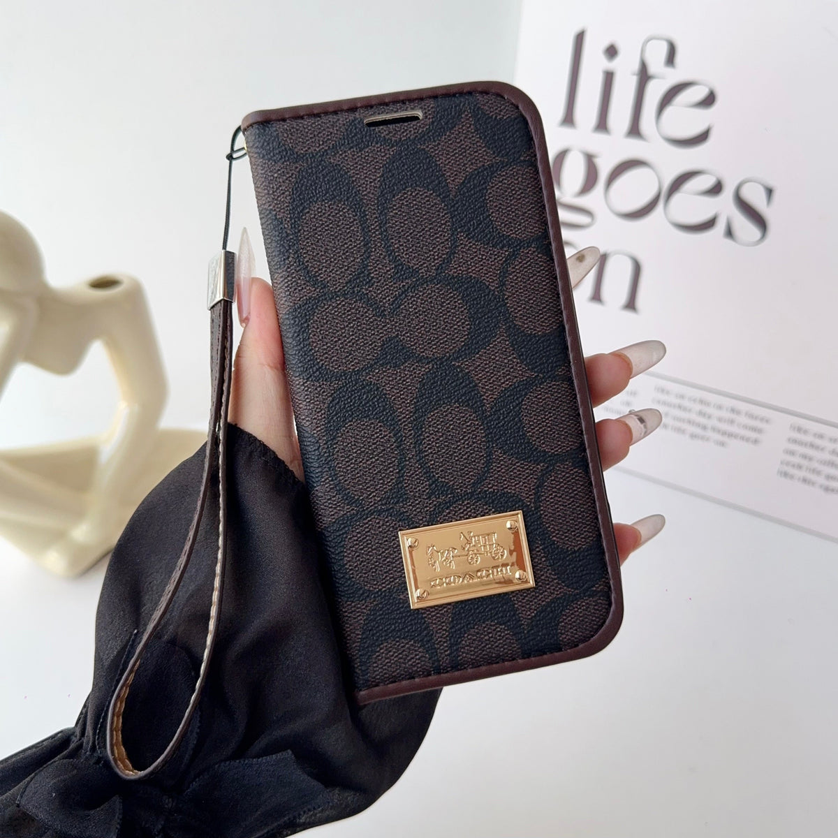 Coach Holster Wallet Case For iPhone 12-17 / Pro / Pro Max / Plus / Air