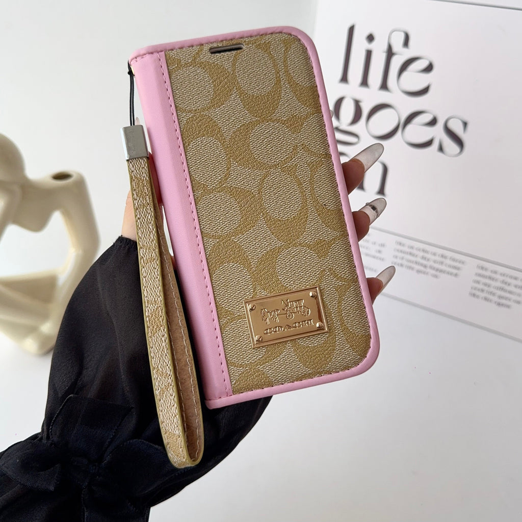 Coach Holster Wallet Case For iPhone 12-17 / Pro / Pro Max / Plus / Air