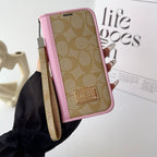Coach Holster Wallet Case For iPhone 12-17 / Pro / Pro Max / Plus / Air