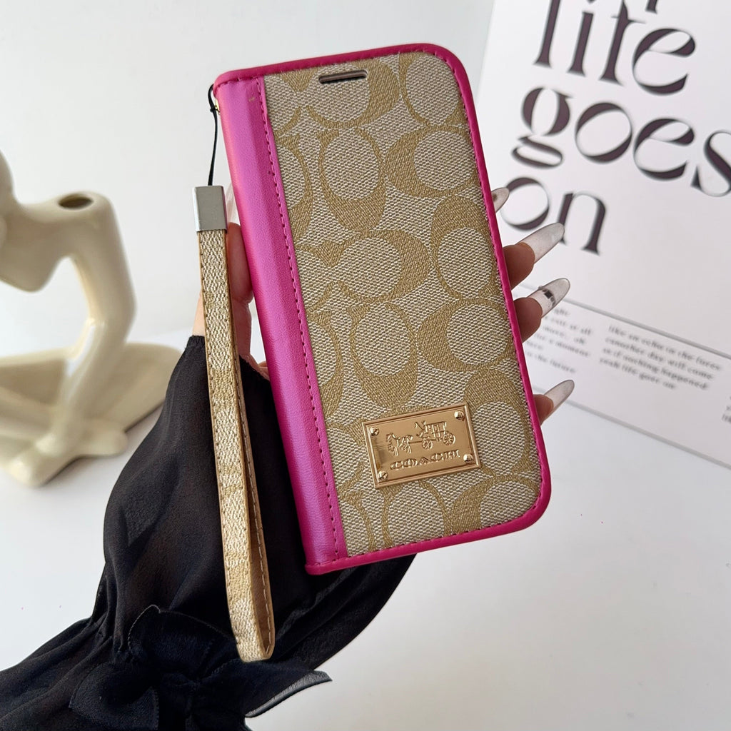 Coach Holster Wallet Case For iPhone 12-17 / Pro / Pro Max / Plus / Air for 12-pro