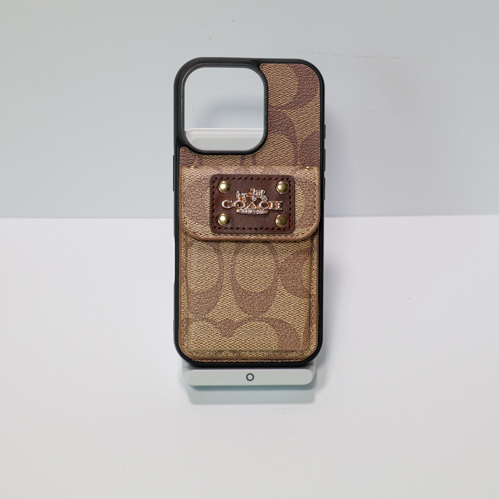 Coach Phone Case Card Holder For 12-16 Pro Max Plus for 12-pro-max