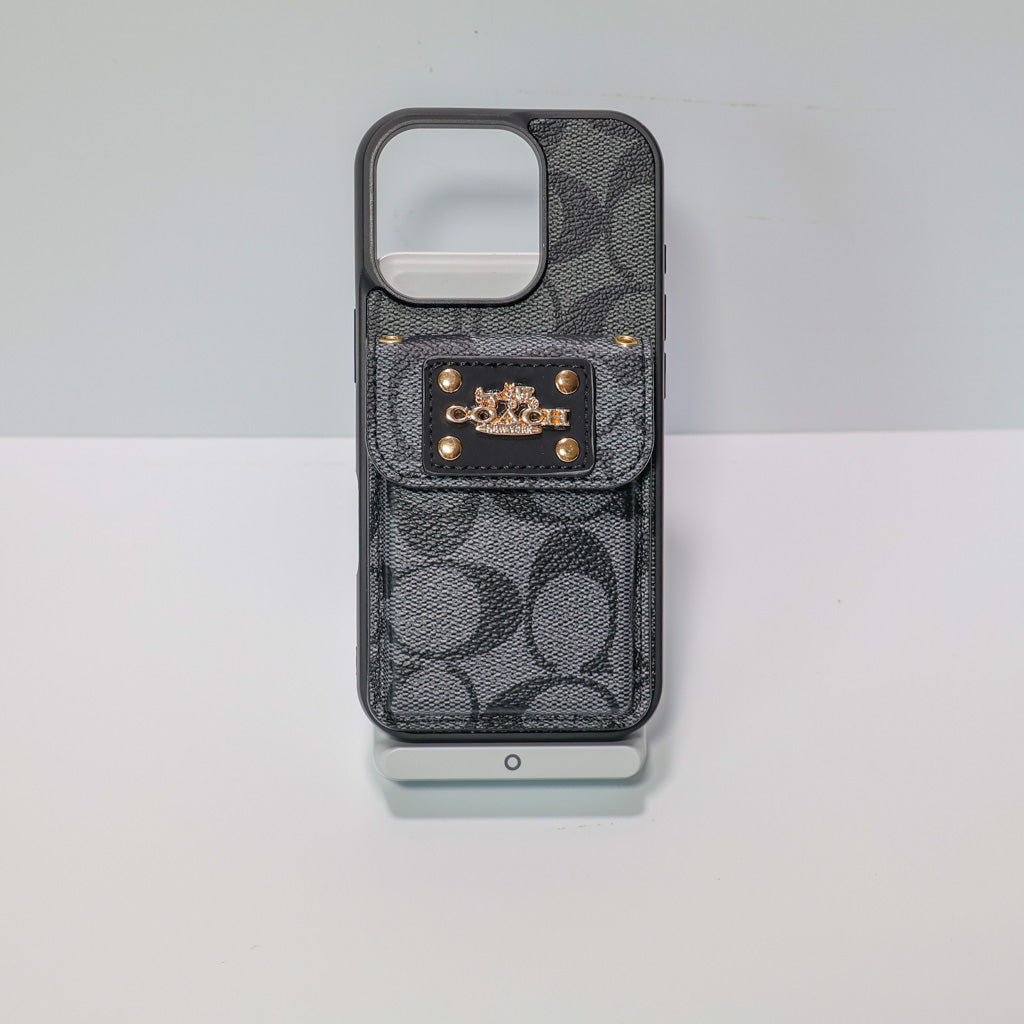 Coach Phone Case Card Holder For 12-16 Pro Max Plus for 12-pro-max