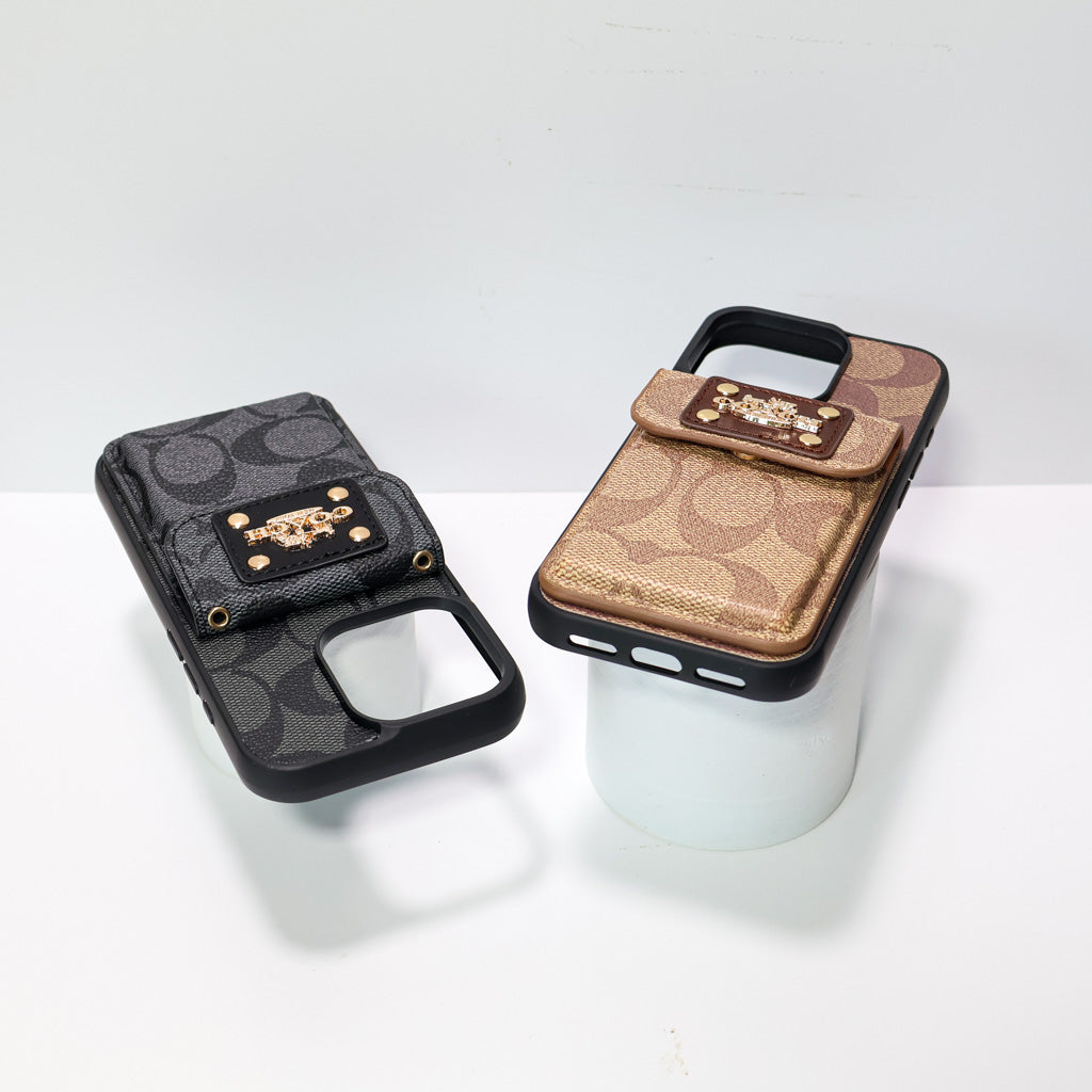 Coach Phone Case Card Holder For 12-16 Pro Max Plus for 12-pro