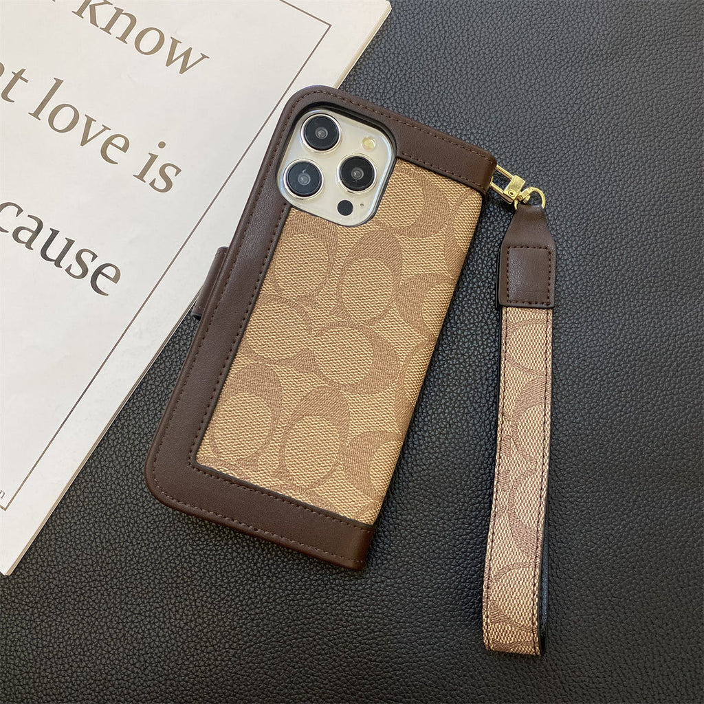 Coach Wallet iPhone Case For 12-16 Pro Max Plus Series