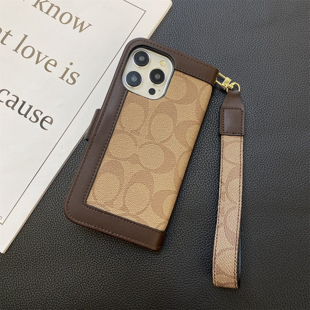 Coach Wallet iPhone Case For 12-16 Pro Max Plus Series