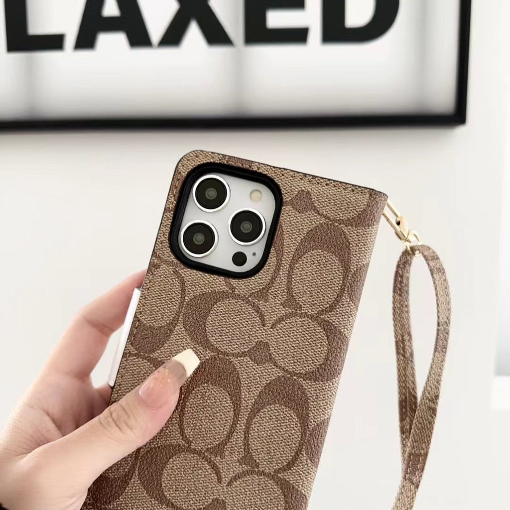 Designer Coach Phone Case Wallet Kickstand Style For I Pro Max Plus for 12