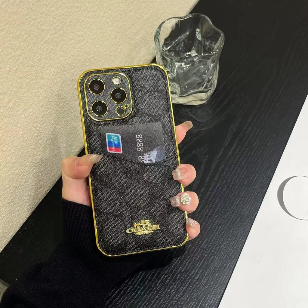 Coach Luxury Phone Case Card Holder I Pro Max Plus for 12-pro