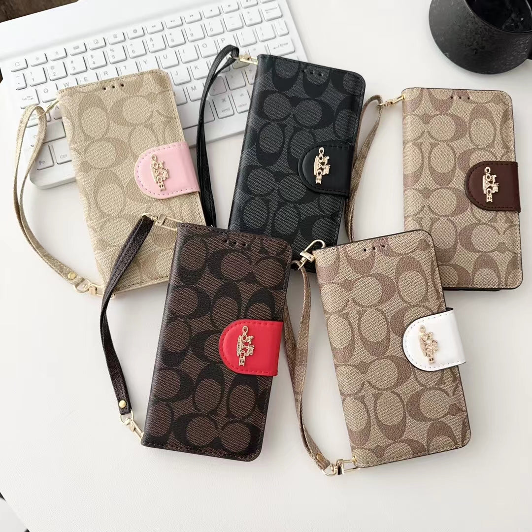 Designer Coach Phone Case Wallet Kickstand Style For I Pro Max Plus for 12