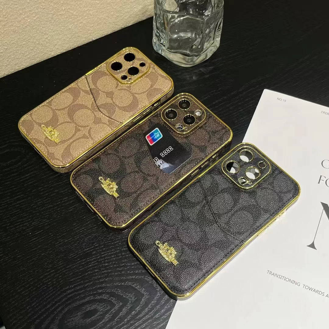 Coach Luxury Phone Case Card Holder I Pro Max Plus for 12
