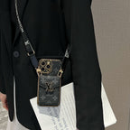 Crossbody Card Holder LV iPhone Case For 12-16 Pro Max Plus for 12-pro-max
