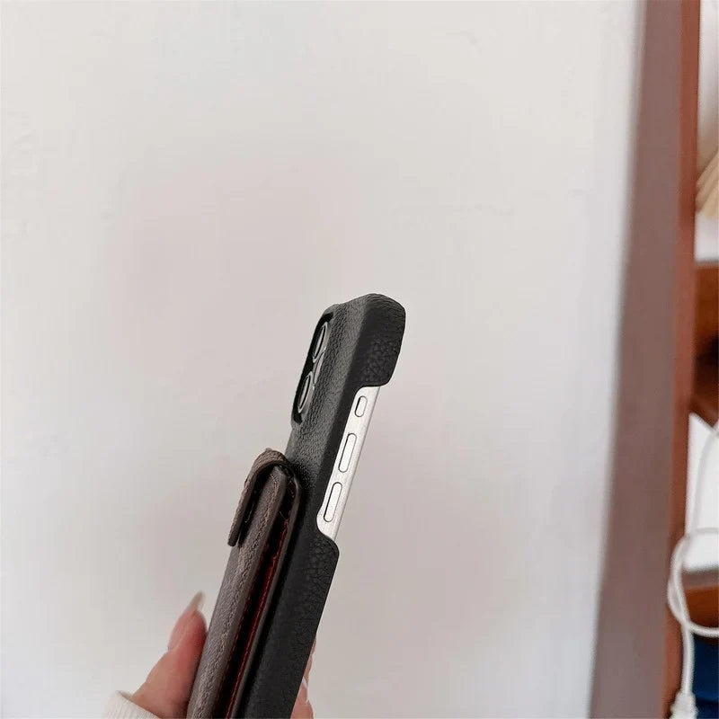 Fashion Cardholder Case Crossbody Strap For iPhone Case for 13-pro