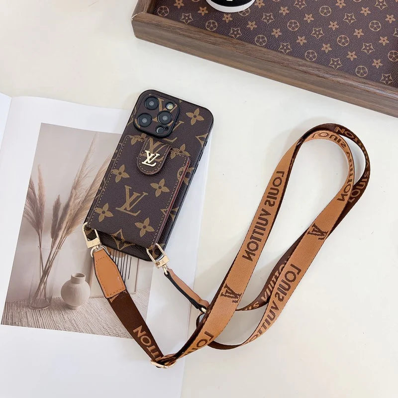 LV Crossbody Phone Case For iPhone 12-16 Pro Max Plus for 12-pro