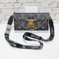 Crossbody LV Wallet Case iPhone 17 Series Black Monogram for iphone-17