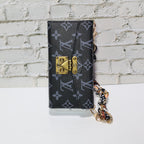 Crossbody LV Wallet Case iPhone 17 Series Black Monogram