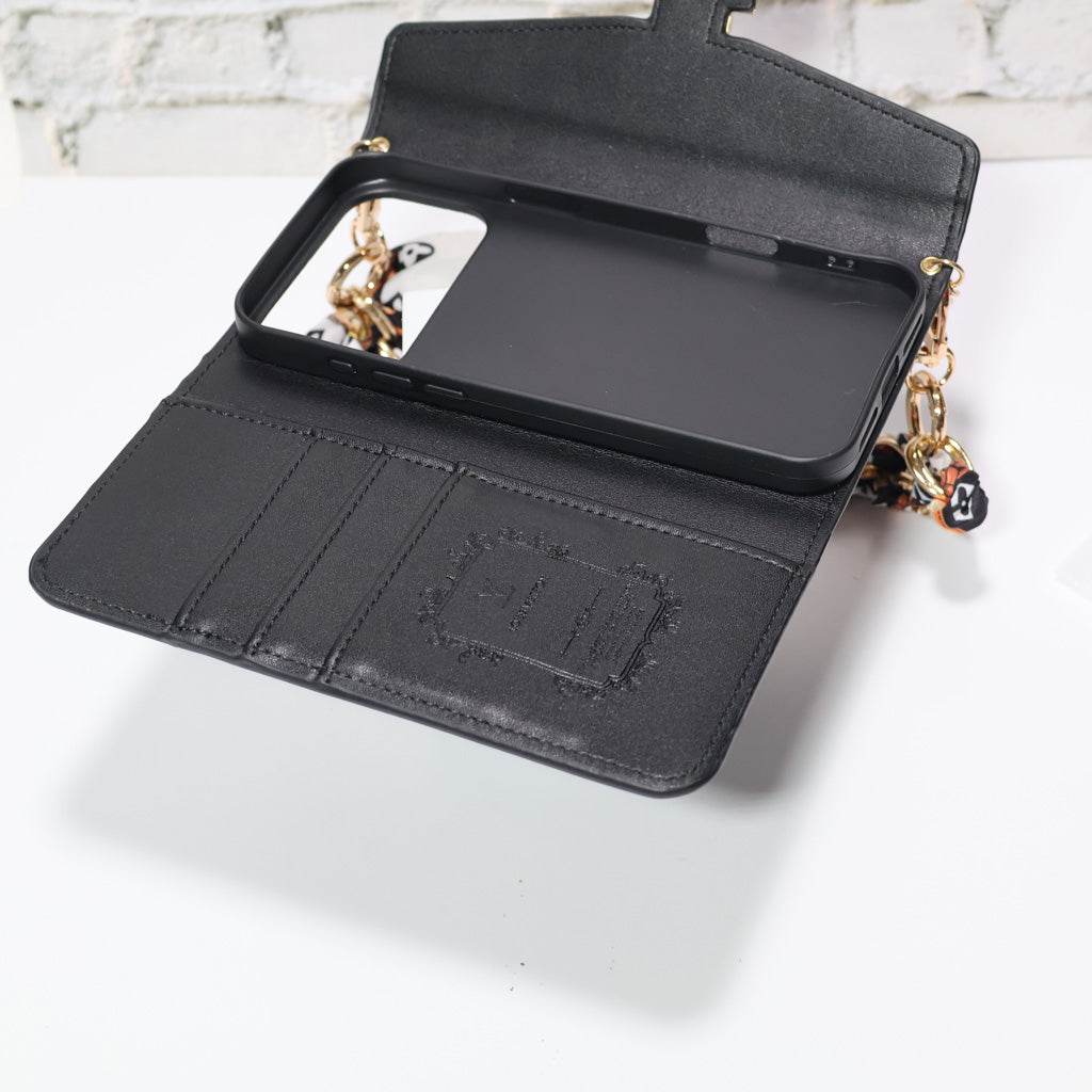 Crossbody LV Wallet Case iPhone 17 Series Black Monogram for iphone-17-pro-max
