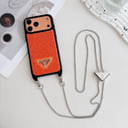 Prada Phone Case On Chain iPhone 12-17 / Pro / Pro Max / Plus / Air for 12-pro-max