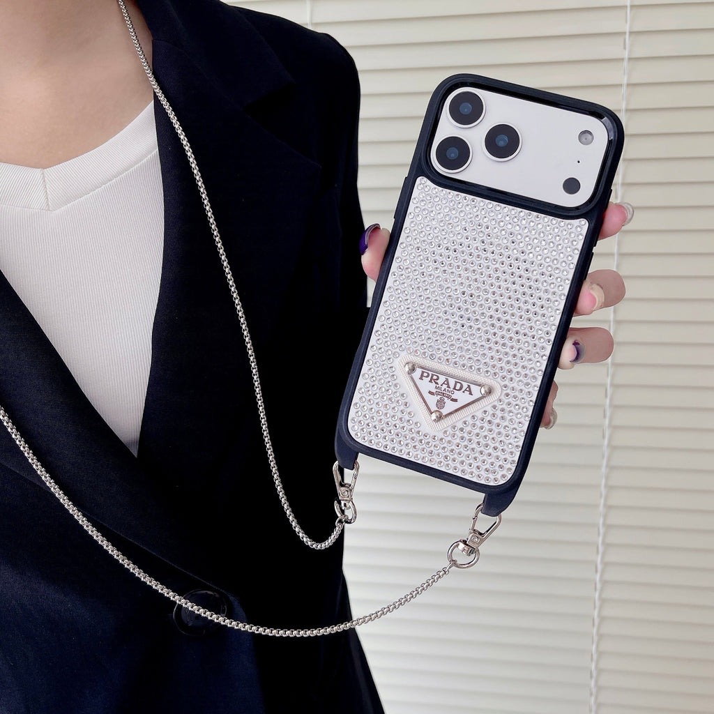 Prada Phone Case On Chain iPhone 12-17 / Pro / Pro Max / Plus / Air for 12-pro