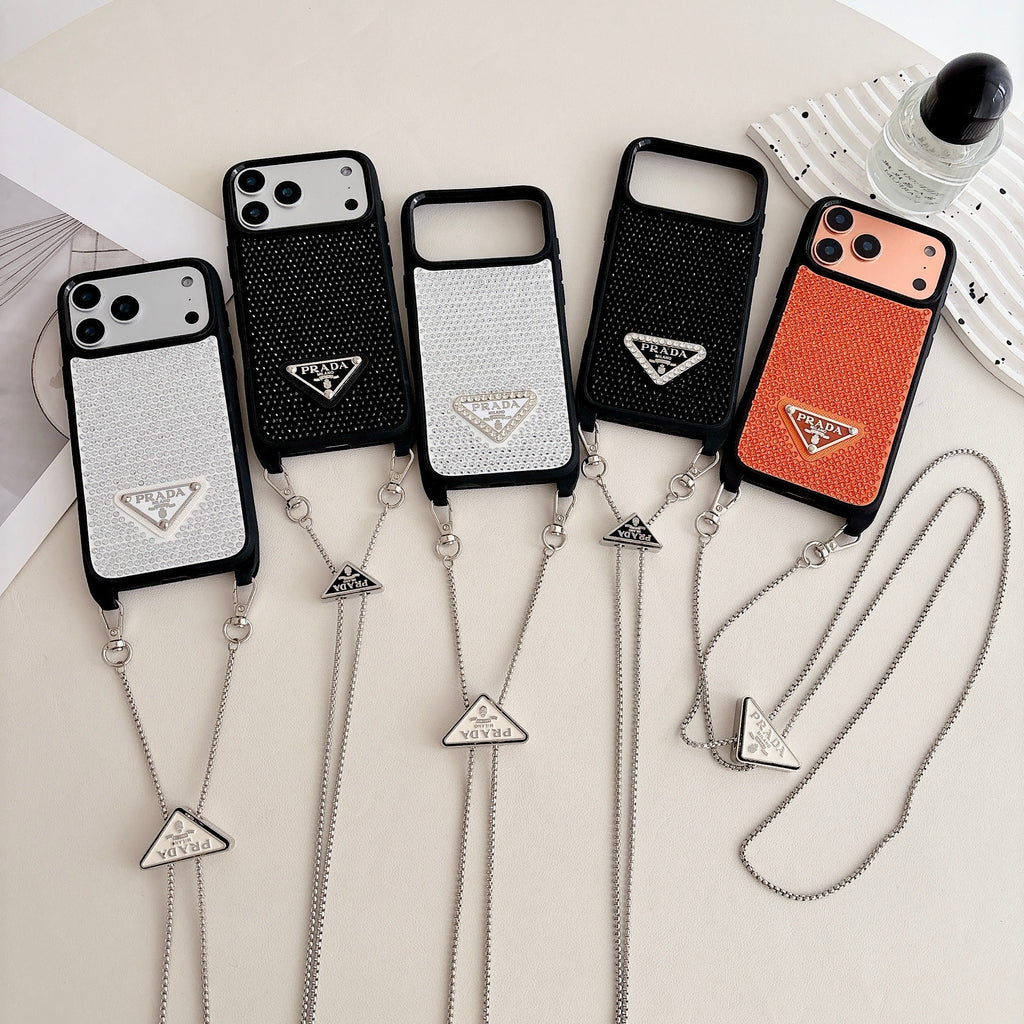 Prada Phone Case On Chain iPhone 12-17 / Pro / Pro Max / Plus / Air