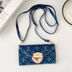 Crossbody Wallet Mini Bag LV Style Phone Case For iPhone 13-17 / Pro / Pro Max / Plus / Air for 13-p