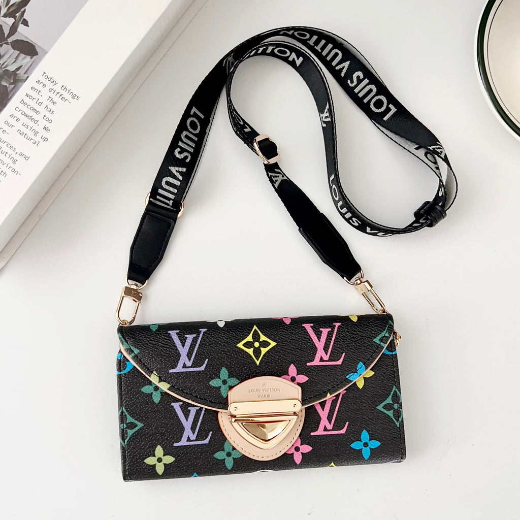 Crossbody Wallet Mini Bag LV Style Phone Case For iPhone 13-17 / Pro / Pro Max / Plus / Air for 13-p