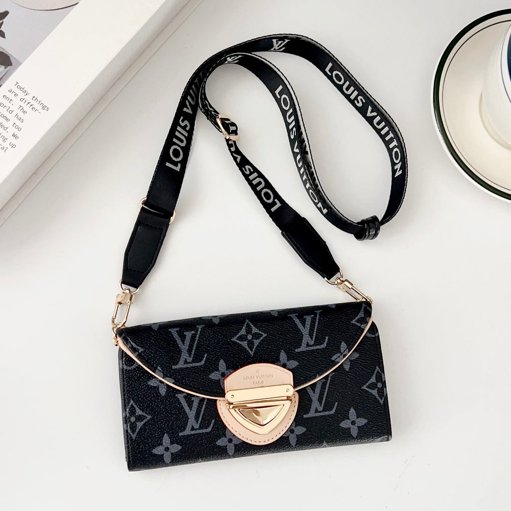 Crossbody Wallet Mini Bag LV Style Phone Case For iPhone 13-17 / Pro / Pro Max / Plus / Air for 13-p