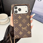 Crossbody Wallet Mini Bag LV Style Phone Case For iPhone 13-17 / Pro / Pro Max / Plus / Air for 14-p