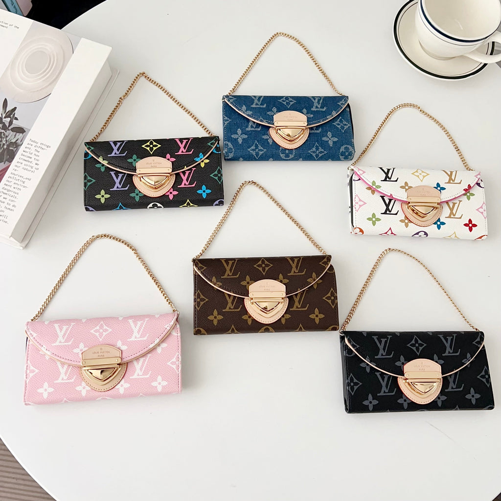 Crossbody Wallet Mini Bag LV Style Phone Case For iPhone 13-17 / Pro / Pro Max / Plus / Air for 14-p