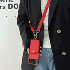 Crossbody Wallet Case Prada Style Samsung Z Flip 3/4/5/6/7 for z-flip-4
