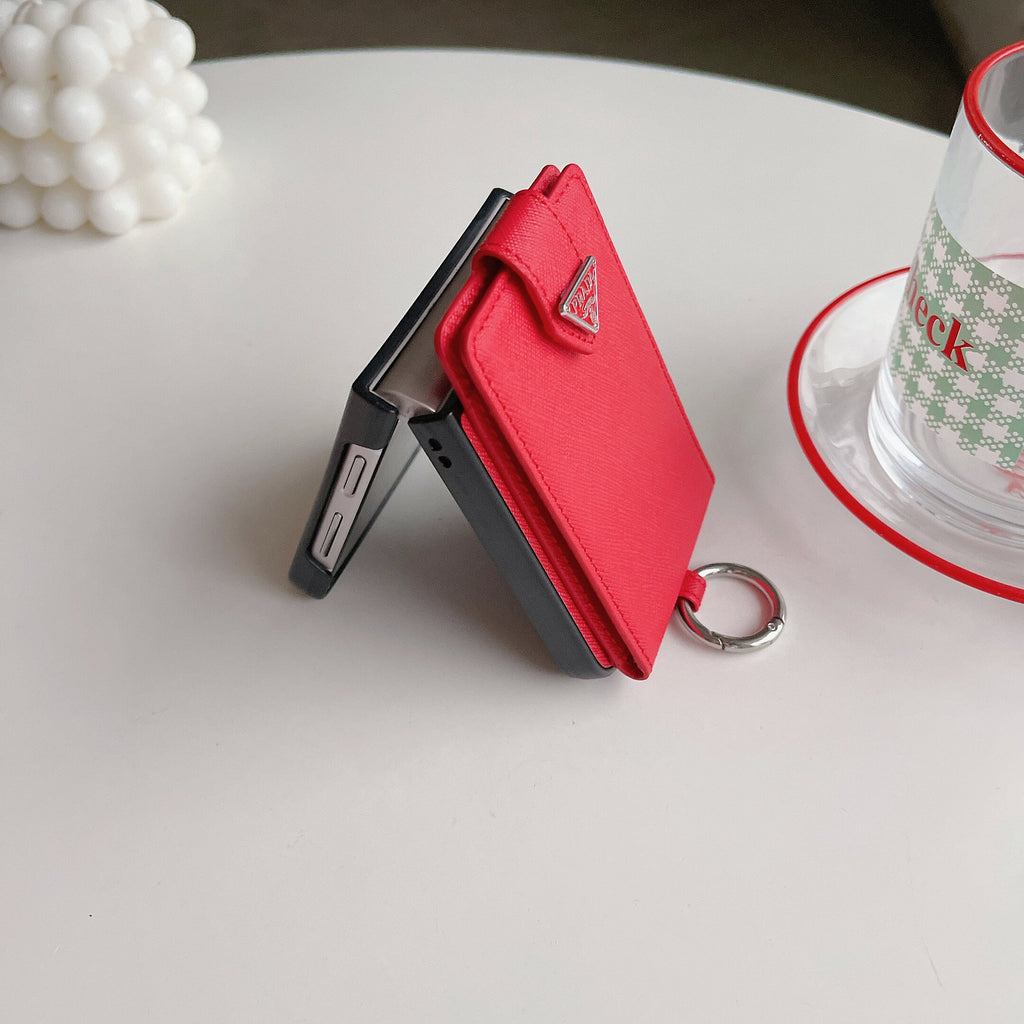 Crossbody Wallet Case Prada Style Samsung Z Flip 3/4/5/6/7 for z-flip-5
