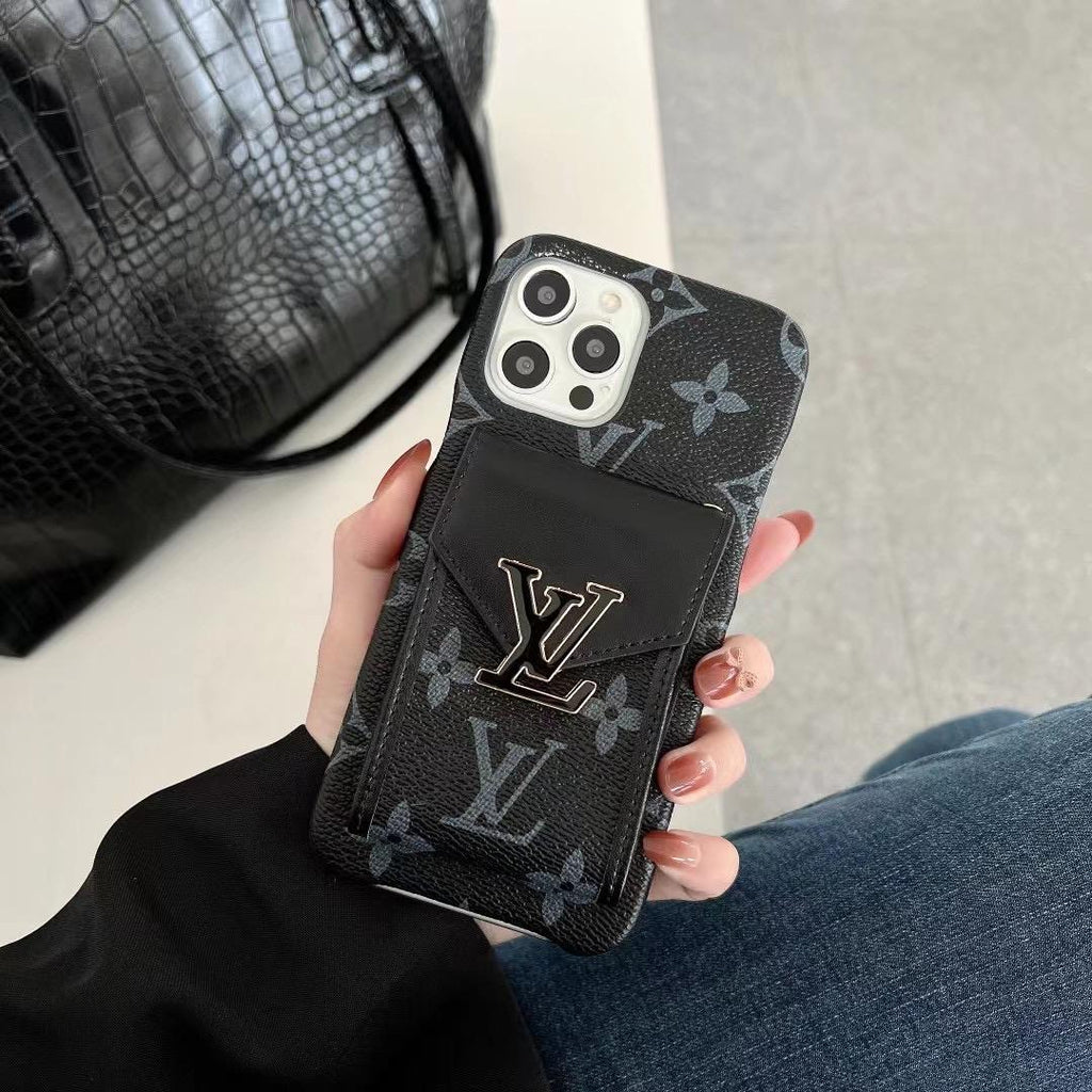 LV Phone Case Card Slot Fashion Leather For I Pro Max Plus for 11-pro