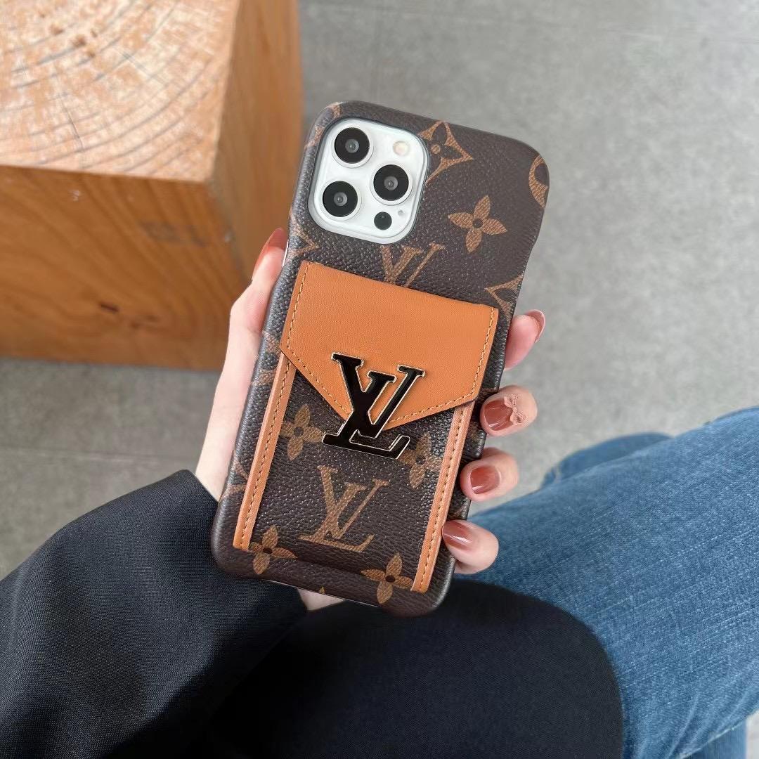 LV Phone Case Card Slot Fashion Leather For I Pro Max Plus for 11-pro
