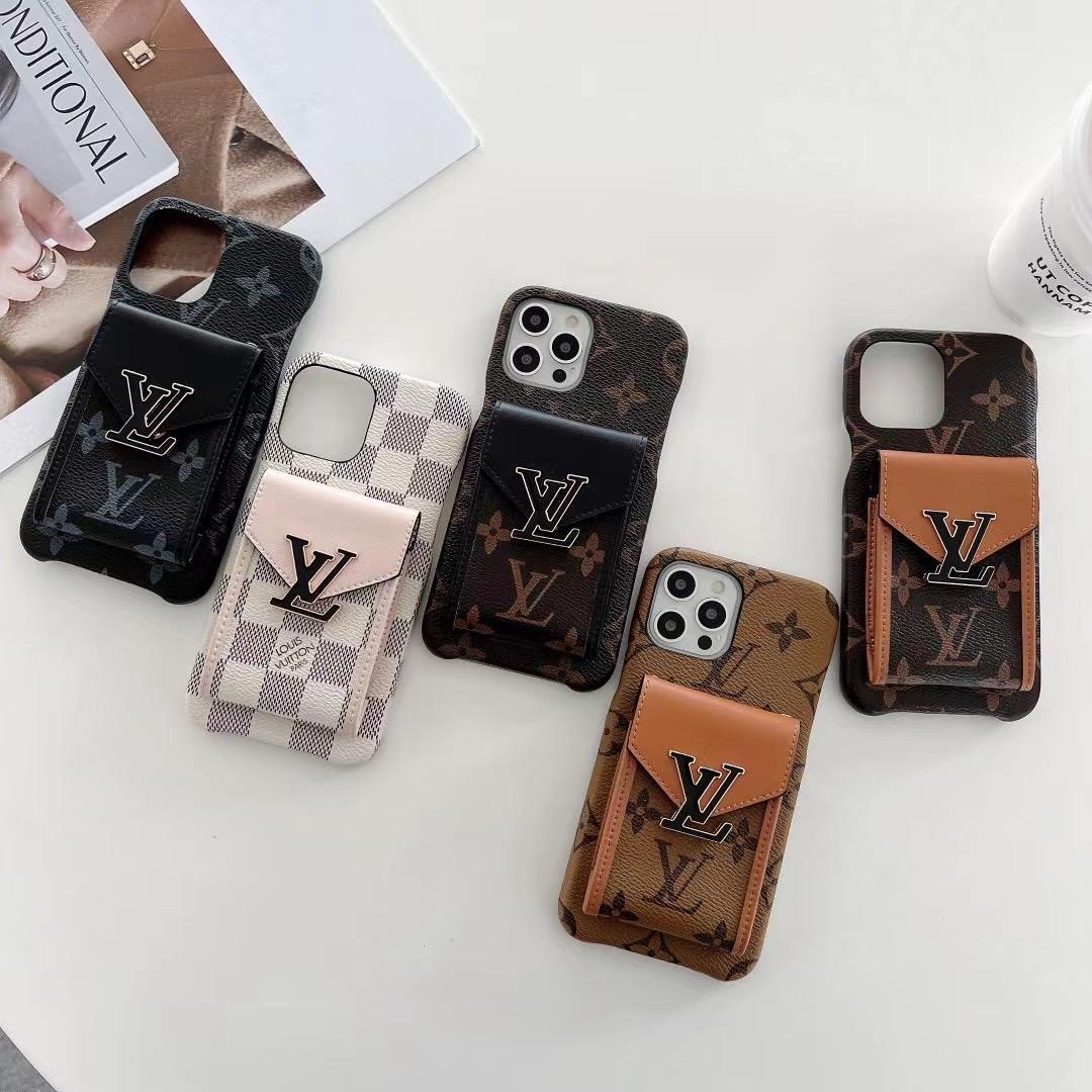 LV Phone Case Card Slot Fashion Leather For I Pro Max Plus for 11