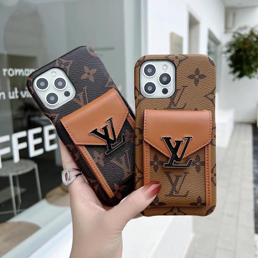 LV Phone Case Card Slot Fashion Leather For I Pro Max Plus for 11