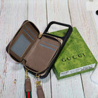Designer Crossbody LV Zipped iPhone Case For 17/Pro/Pro Max/Air