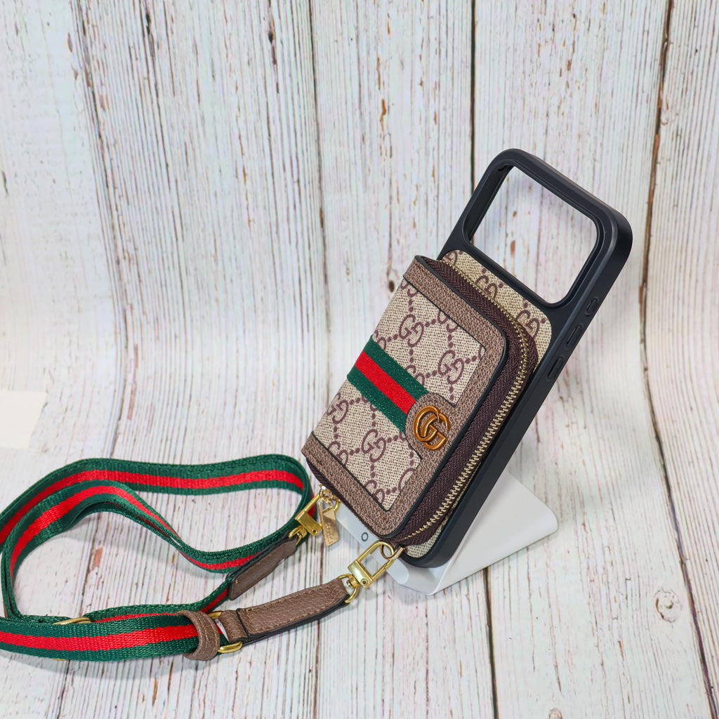 Designer Crossbody LV Zipped iPhone Case For 17/Pro/Pro Max/Air for 17-air