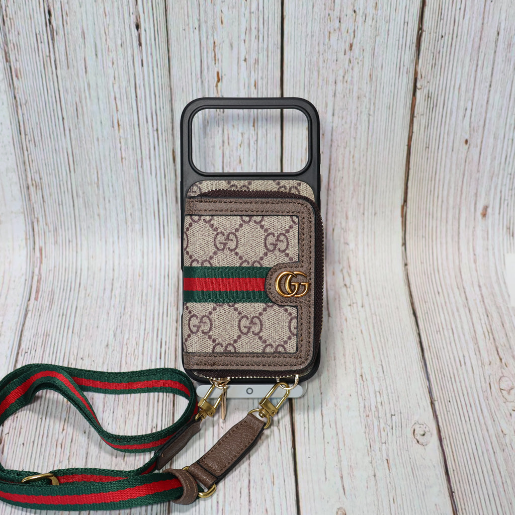 Designer Crossbody LV Zipped iPhone Case For 17/Pro/Pro Max/Air for 17-pro
