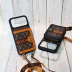 Designer Crossbody LV Zipped iPhone Case For 17/Pro/Pro Max/Air