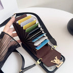 Black Leather Crossbody Designer iPhone 17 Phone Case for iphone-17-air