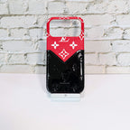 Glamour Accent LV Leather iPhone Case For 17/ Pro / Pro Max / Air for 17-pro