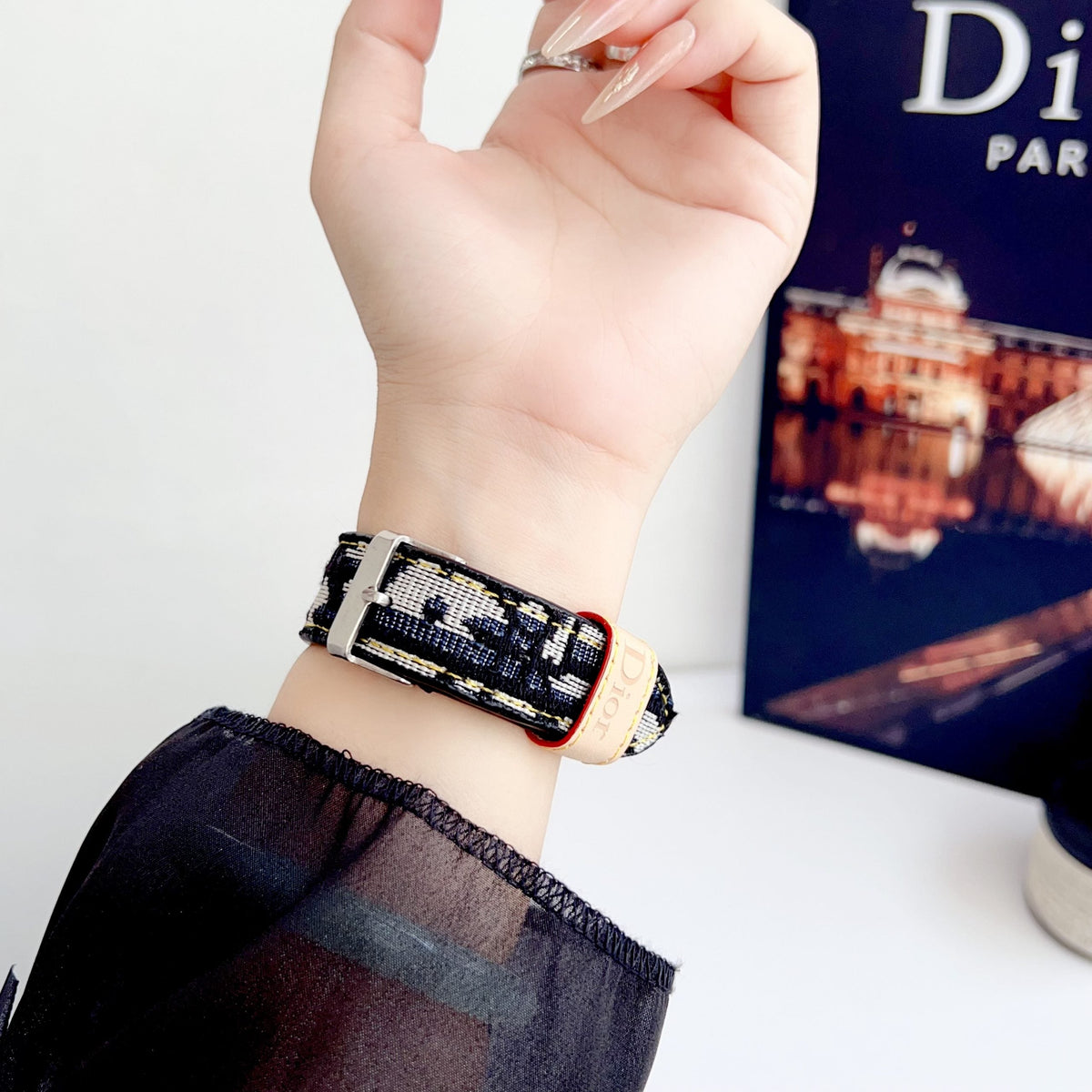 Fabric Dior Apple Watch Band for 42mm-44mm-45mm