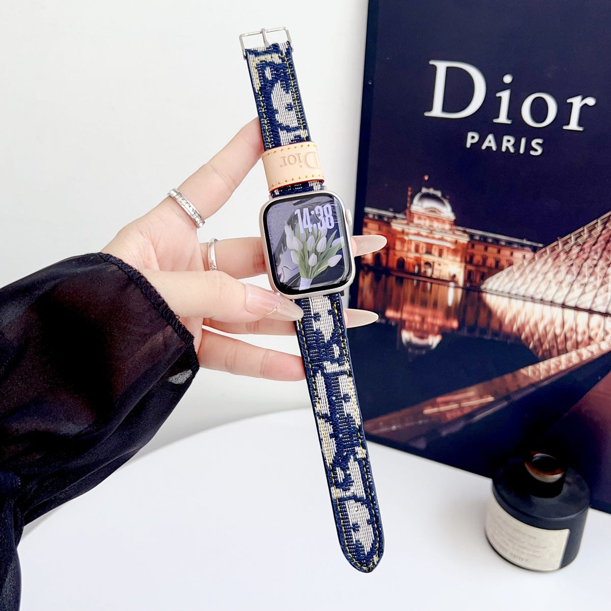 Fabric Dior Apple Watch Band for 42mm-44mm-45mm