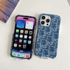 Dior iPhone Case Denim Fabric Design For I Pro / Pro Max / Plus for 12-pro-max