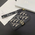 Dior Wallet iPhone Case With Strap For 12 13 14 15 16 Pro Max Plus Series for 12-pro