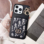 Christian Dior iPhone Case Card Slot For 12 13 14 15 Pro Max Plus Models for 12-pro-max