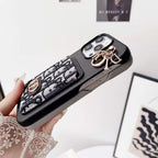 Christian Dior iPhone Case Card Slot For 12 13 14 15 Pro Max Plus Models