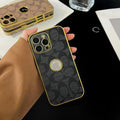 Electroplated Coach Monogram iPhone Case 12 13 14 15 16 Pro Max Plus for 12-pro