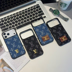 Fabric Denim iPhone 17 Series LV Style Phone Case